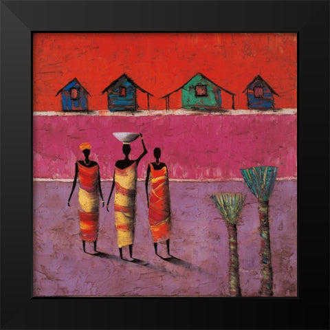 Morning Ritual Black Modern Wood Framed Art Print by Rauscher, Michel