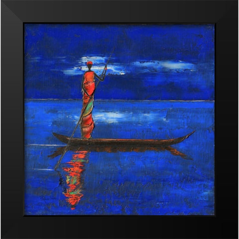 Midnight Voyage 1  Black Modern Wood Framed Art Print by Rauscher, Michel