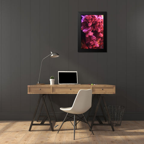 Global Pinks 1 Black Modern Wood Framed Art Print by Rauscher, Michel