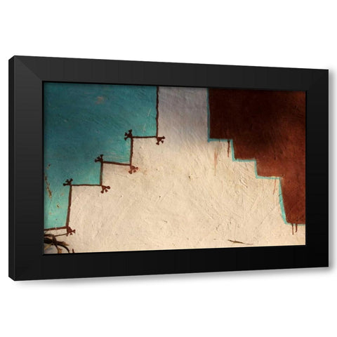 Global Steps 1 Black Modern Wood Framed Art Print with Double Matting by Rauscher, Michel