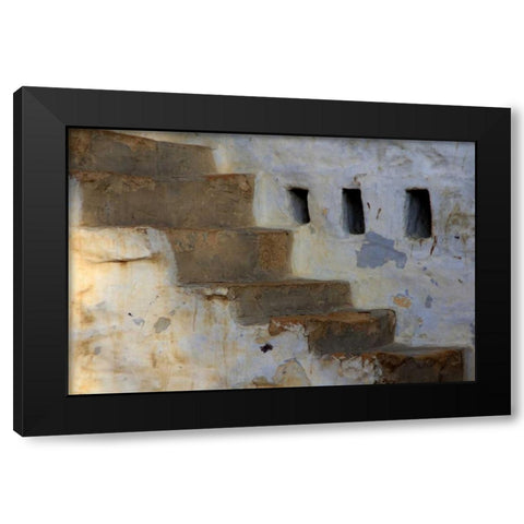Global Steps 2 Black Modern Wood Framed Art Print with Double Matting by Rauscher, Michel