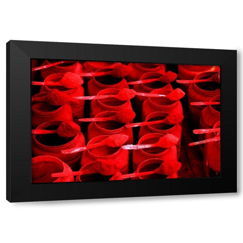 Global Spice 4 Black Modern Wood Framed Art Print by Rauscher, Michel