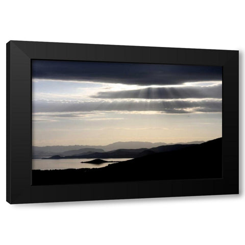 Moonlight Enchantment 1 Black Modern Wood Framed Art Print with Double Matting by Rauscher, Michel