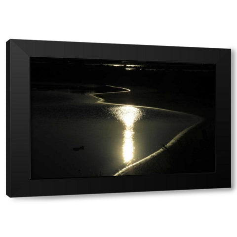 Moonlight Enchantment 2 Black Modern Wood Framed Art Print with Double Matting by Rauscher, Michel
