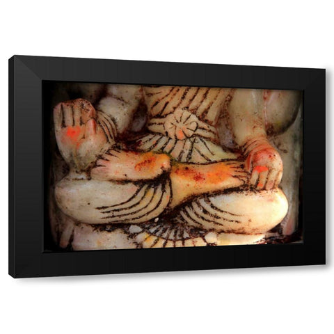 Global Orange 2 Black Modern Wood Framed Art Print by Rauscher, Michel