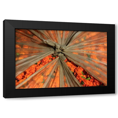 Global Orange 3 Black Modern Wood Framed Art Print by Rauscher, Michel