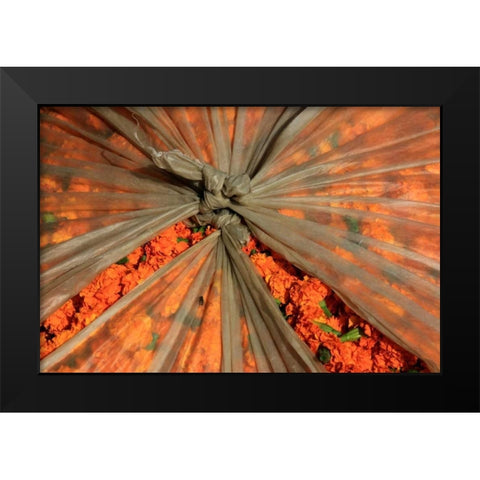 Global Orange 3 Black Modern Wood Framed Art Print by Rauscher, Michel