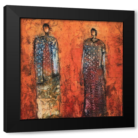 Global Unity Black Modern Wood Framed Art Print with Double Matting by Rauscher, Michel