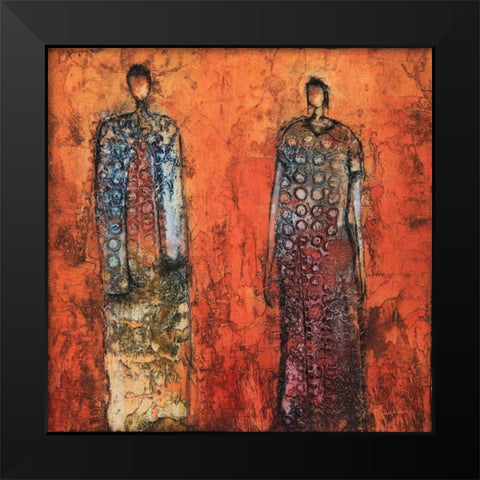 Global Unity Black Modern Wood Framed Art Print by Rauscher, Michel