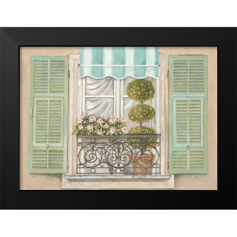 French Shutters 1 Black Modern Wood Framed Art Print by Ferri, Stefania