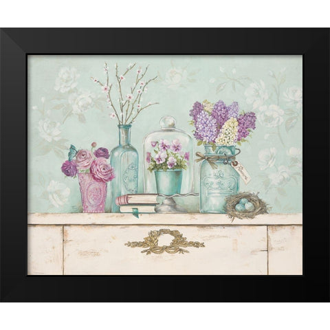 Pretty Vignette 1 Black Modern Wood Framed Art Print by Ferri, Stefania