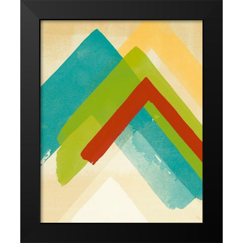 Prairie Lines Black Modern Wood Framed Art Print by Romero, Paulo