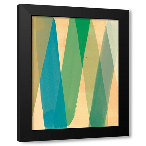 This Way and That Black Modern Wood Framed Art Print by Romero, Paulo