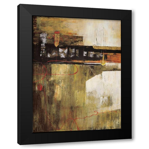Traqsmitir II Black Modern Wood Framed Art Print with Double Matting by Villarreal Villarreal, Gabriela