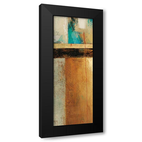 Ocaso Ochre I Black Modern Wood Framed Art Print with Double Matting by Villarreal Villarreal, Gabriela