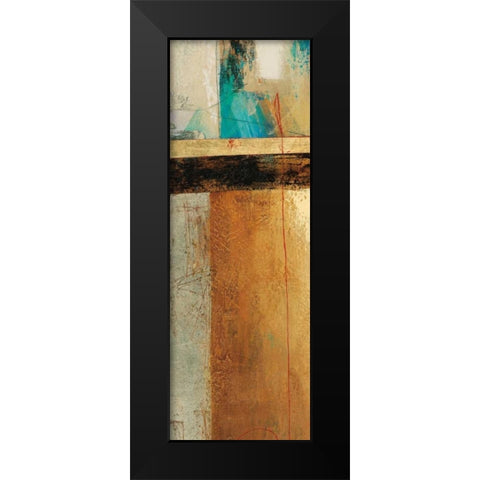 Ocaso Ochre I Black Modern Wood Framed Art Print by Villarreal Villarreal, Gabriela