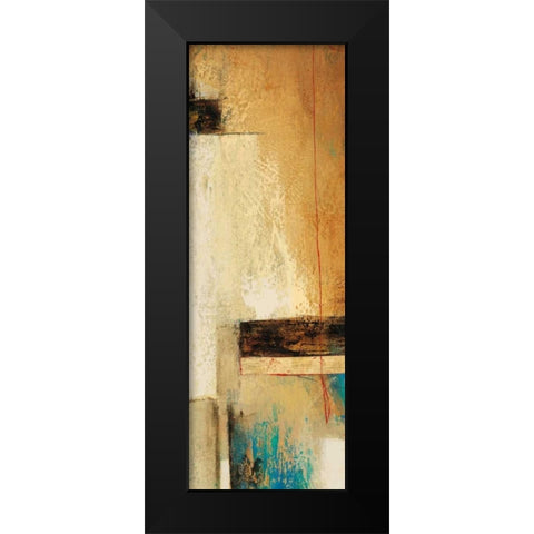 Ocaso Ochre II Black Modern Wood Framed Art Print by Villarreal Villarreal, Gabriela