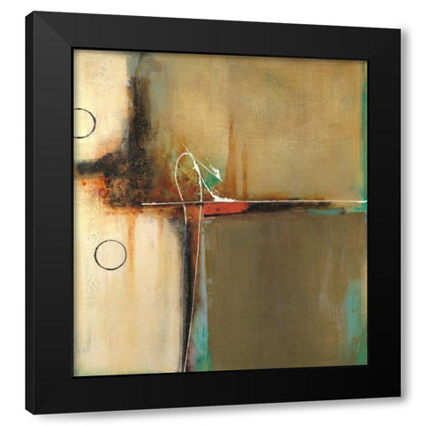 Elemental Curiosity Black Modern Wood Framed Art Print by Villarreal Villarreal, Gabriela