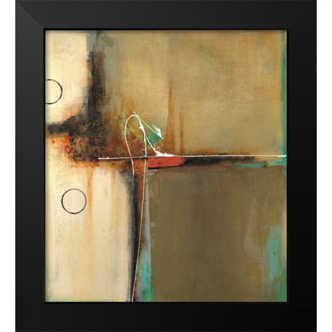 Elemental Curiosity Black Modern Wood Framed Art Print by Villarreal Villarreal, Gabriela