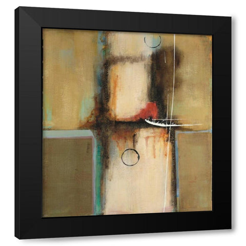 Elemental Thought Black Modern Wood Framed Art Print with Double Matting by Villarreal Villarreal, Gabriela