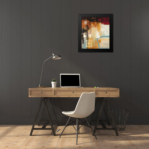 Kinetic Source Black Modern Wood Framed Art Print by Villarreal Villarreal, Gabriela