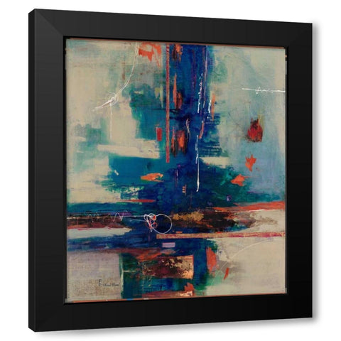 Lavender Fusion Black Modern Wood Framed Art Print by Villarreal Villarreal, Gabriela