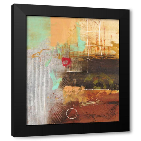 Silver Story 1 Black Modern Wood Framed Art Print with Double Matting by Villarreal Villarreal, Gabriela