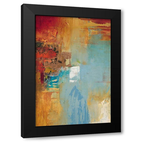 Aqua Illusion 2 Black Modern Wood Framed Art Print by Villarreal Villarreal, Gabriela