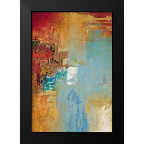 Aqua Illusion 2 Black Modern Wood Framed Art Print by Villarreal Villarreal, Gabriela