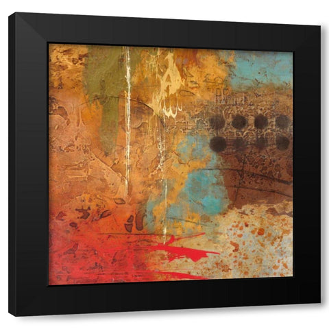 Data 1 Black Modern Wood Framed Art Print by Villarreal Villarreal, Gabriela