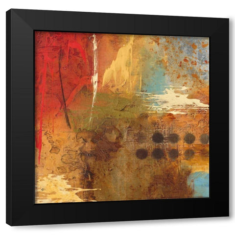 Data 2 Black Modern Wood Framed Art Print by Villarreal Villarreal, Gabriela