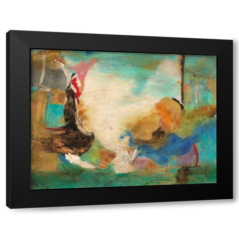 Seaside Rhythm 2 Black Modern Wood Framed Art Print by Villarreal Villarreal, Gabriela