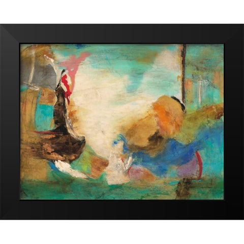 Seaside Rhythm 2 Black Modern Wood Framed Art Print by Villarreal Villarreal, Gabriela