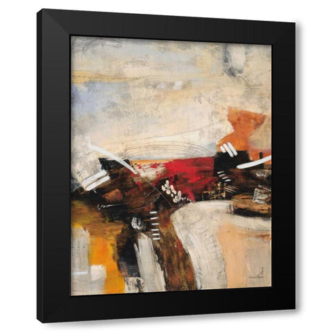 Autumn Rhythm 1 Black Modern Wood Framed Art Print with Double Matting by Villarreal Villarreal, Gabriela