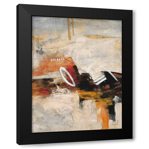 Autumn Rhythm 2 Black Modern Wood Framed Art Print with Double Matting by Villarreal Villarreal, Gabriela