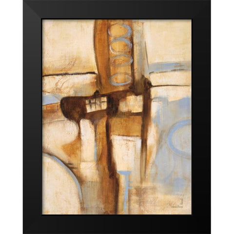 Mid Century 1 Black Modern Wood Framed Art Print by Villarreal Villarreal, Gabriela