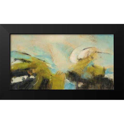 Chartreuse Tale 1 Black Modern Wood Framed Art Print by Villarreal Villarreal, Gabriela