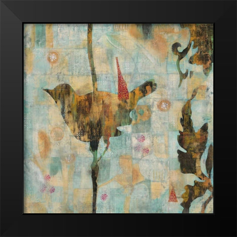 Aviary Purch Black Modern Wood Framed Art Print by Villarreal Villarreal, Gabriela