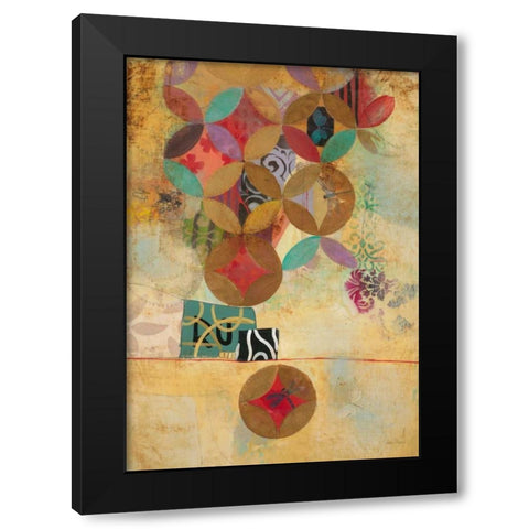 Modern Abstraction 2 Black Modern Wood Framed Art Print by Villarreal Villarreal, Gabriela