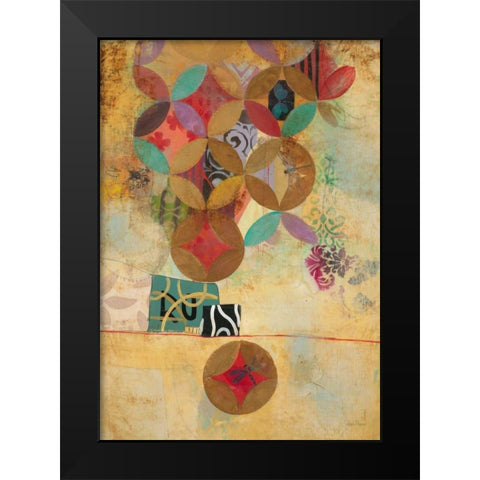 Modern Abstraction 2 Black Modern Wood Framed Art Print by Villarreal Villarreal, Gabriela