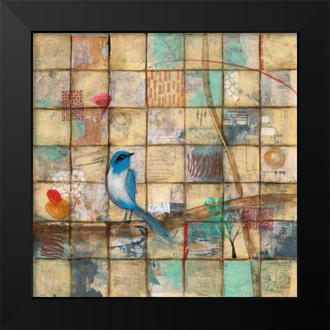 Bluebird Summer Black Modern Wood Framed Art Print by Villarreal Villarreal, Gabriela