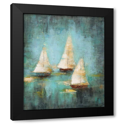 Sail Away 2 Black Modern Wood Framed Art Print by Villarreal