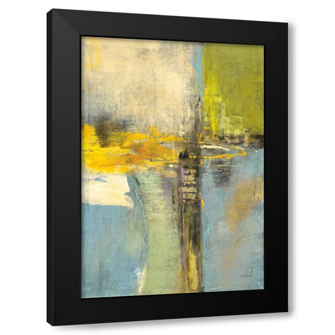 Century Light 1 Black Modern Wood Framed Art Print with Double Matting by Villarreal Villarreal, Gabriela