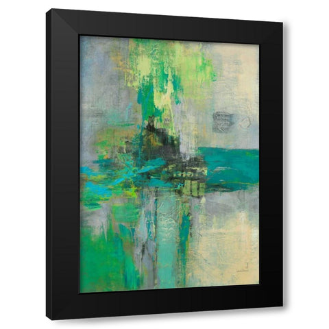 Century Light 2 Black Modern Wood Framed Art Print with Double Matting by Villarreal Villarreal, Gabriela