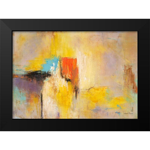 Infinite Inspiration Black Modern Wood Framed Art Print by Villarreal Villarreal, Gabriela