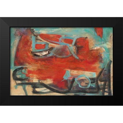Inspiracion Black Modern Wood Framed Art Print by Villarreal Villarreal, Gabriela