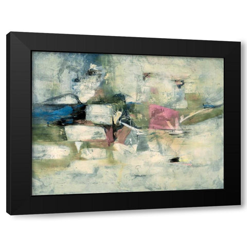 Abstract Cocktail Party 3- Pastel Black Modern Wood Framed Art Print by Villarreal Villarreal, Gabriela
