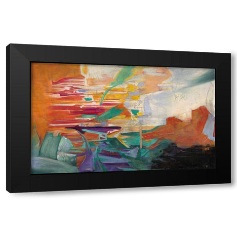 Virtudes Black Modern Wood Framed Art Print with Double Matting by Villareal Villareal, Gabriella