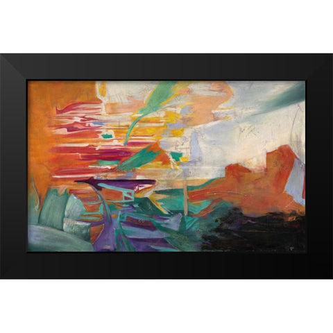 Virtudes Black Modern Wood Framed Art Print by Villareal Villareal, Gabriella