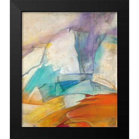 Shifting Landscape Detail Black Modern Wood Framed Art Print by Villarreal Villarreal, Gabriela